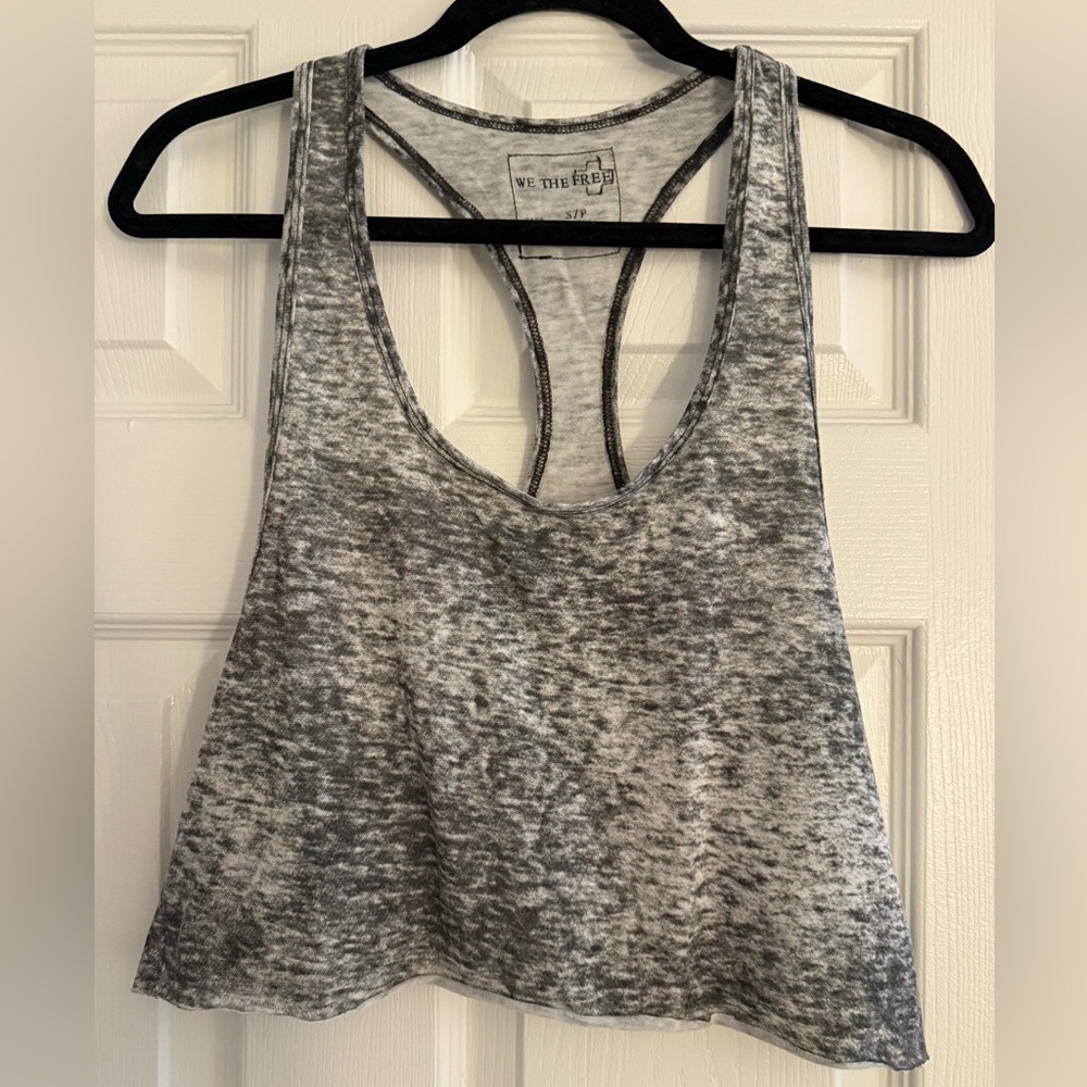 We The Free Cropped Razorback Tank Top